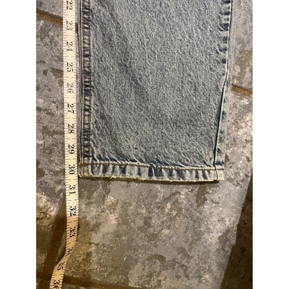 Wild Fable Jeans Womens 6 Blue High Rise Button Fly Straight Leg Acid Wash Denim - Picture 7 of 9